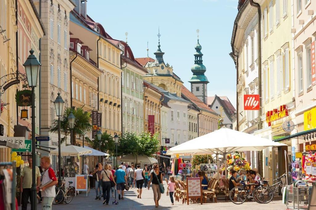 Moderne Innenstadtwohnung Klagenfurt Klagenfurt am Woerthersee Exteriér fotografie